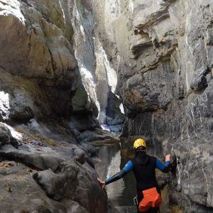 barranquismo en la garganta de las gloces garganta de las gloces, en las profundidades