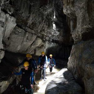 barranquismo en la garganta de las gloces garganta de las gloces, en las profundidades