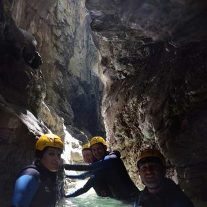 barranquismo en la garganta de las gloces garganta de las gloces, en las profundidades