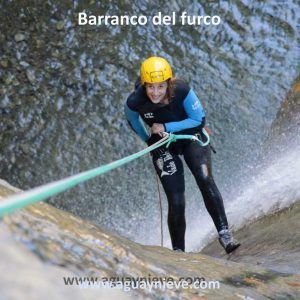 Barranquismo en el furco Barranquismo en el furco, primer rapel