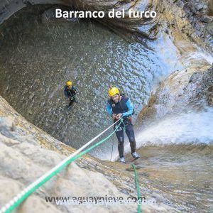 Barranquismo en el furco Barranquismo en el furco, primer rapel