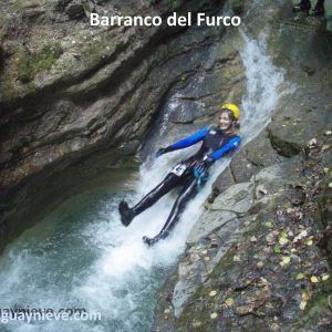 Barranquismo en el furco tobogan del furco