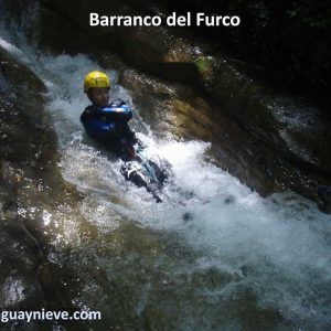 Barranquismo en el furco otro tobogan en el barranco del furco