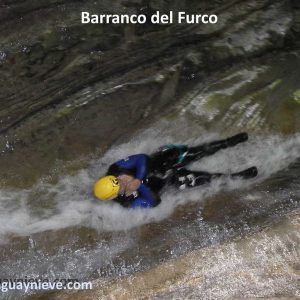 Barranquismo en el furco el gran tobogan del barranco del furco