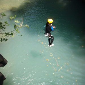 barranco del viandico barranquismo en el viandico, tercer salto