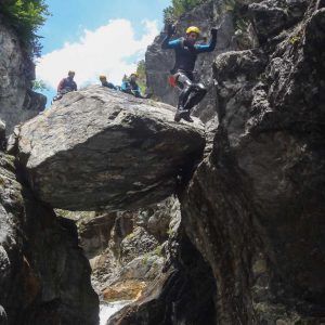 garganta o barranco de Ordiso salto en la garganta de Ordiso