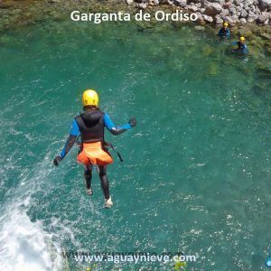 garganta o barranco de Ordiso salto en la garganta de Ordiso