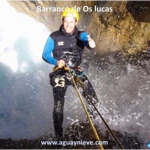 Barranco Os Lucas Barranco Os Lucas, 1º rapel del cañón