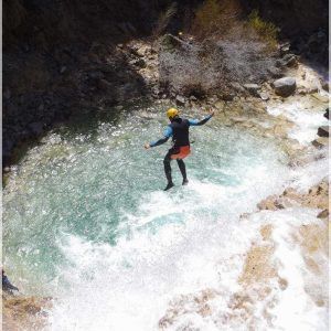 Barranco Os Lucas, salto o tobogan Barranco Os Lucas, salto o tobogan