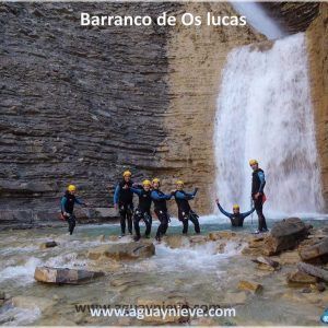 Barranquismo y descenso de cañones en huesca y Pirineos, Barranco Os Lucas, cascadas y rapeles finales del cañon Barranquismo y descenso de cañones en huesca y Pirineos, Barranco Os Lucas, cascadas y rapeles finales del cañon