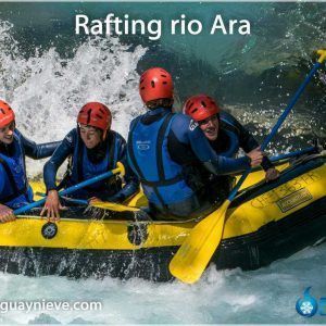 rafting rio ara torla broto en el salto de la grada del rafting rio ara