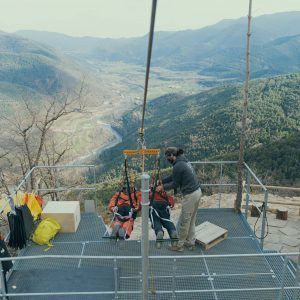 tandem en la tirolina ordesa pirineos en fiscal tandem en la tirolina ordesa pirineos en fiscal