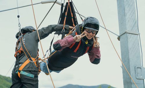 tirolina en ordesa pirineos en fiscal